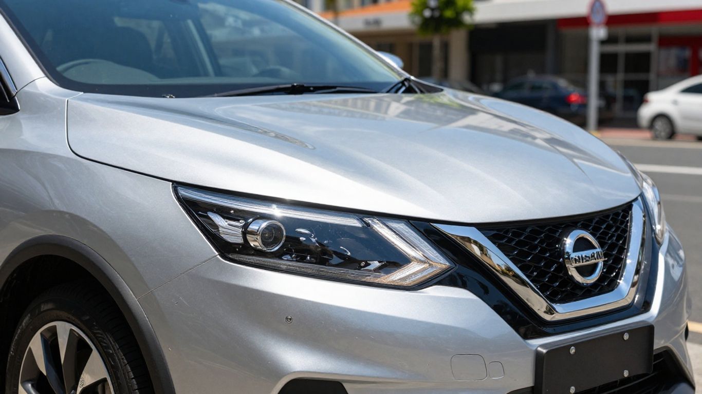 Nissan Qashqai parked on a sunny street in Wollongong.