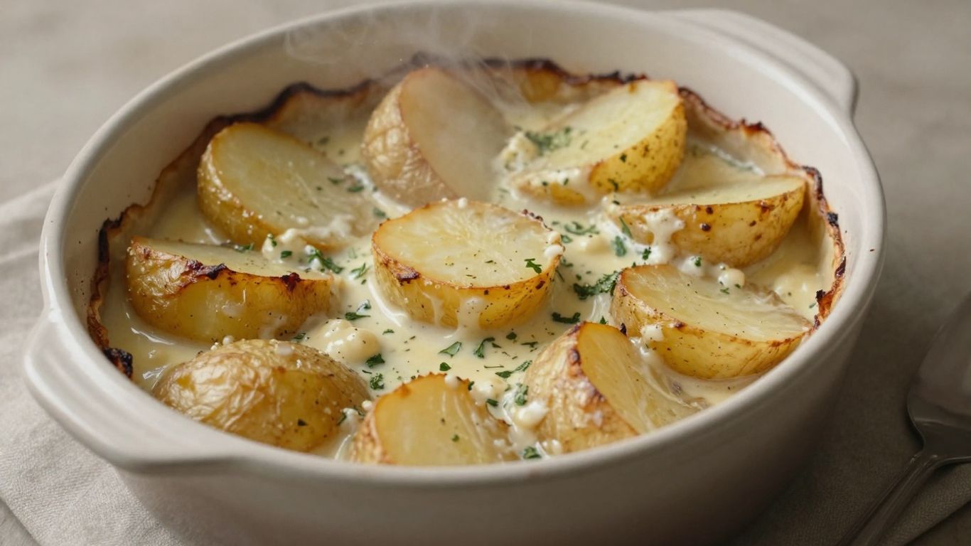 Ovenschotel met aardappelschijfjes en kruiden