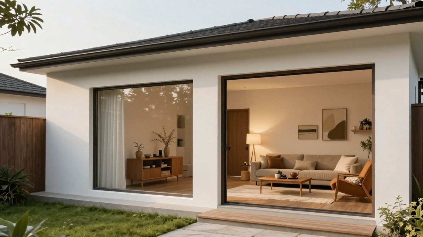 Casa dividida: exterior e interior de una póliza de hogar.