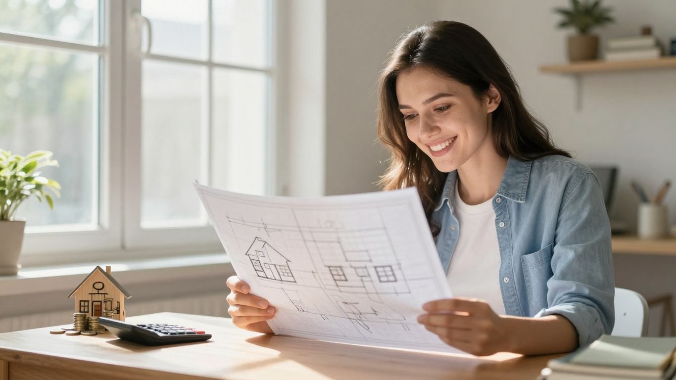 Home equity loan calculation with house and money.