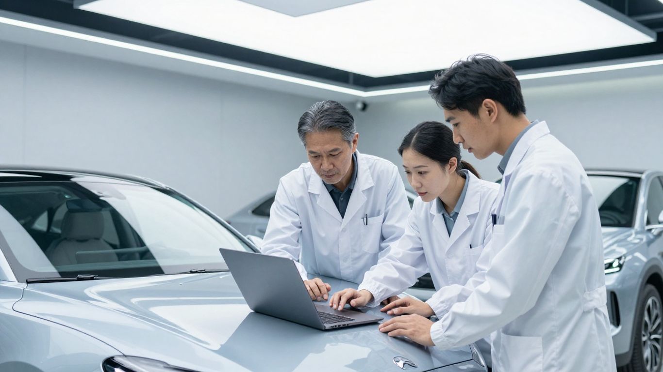 Authorized service technicians work efficiently