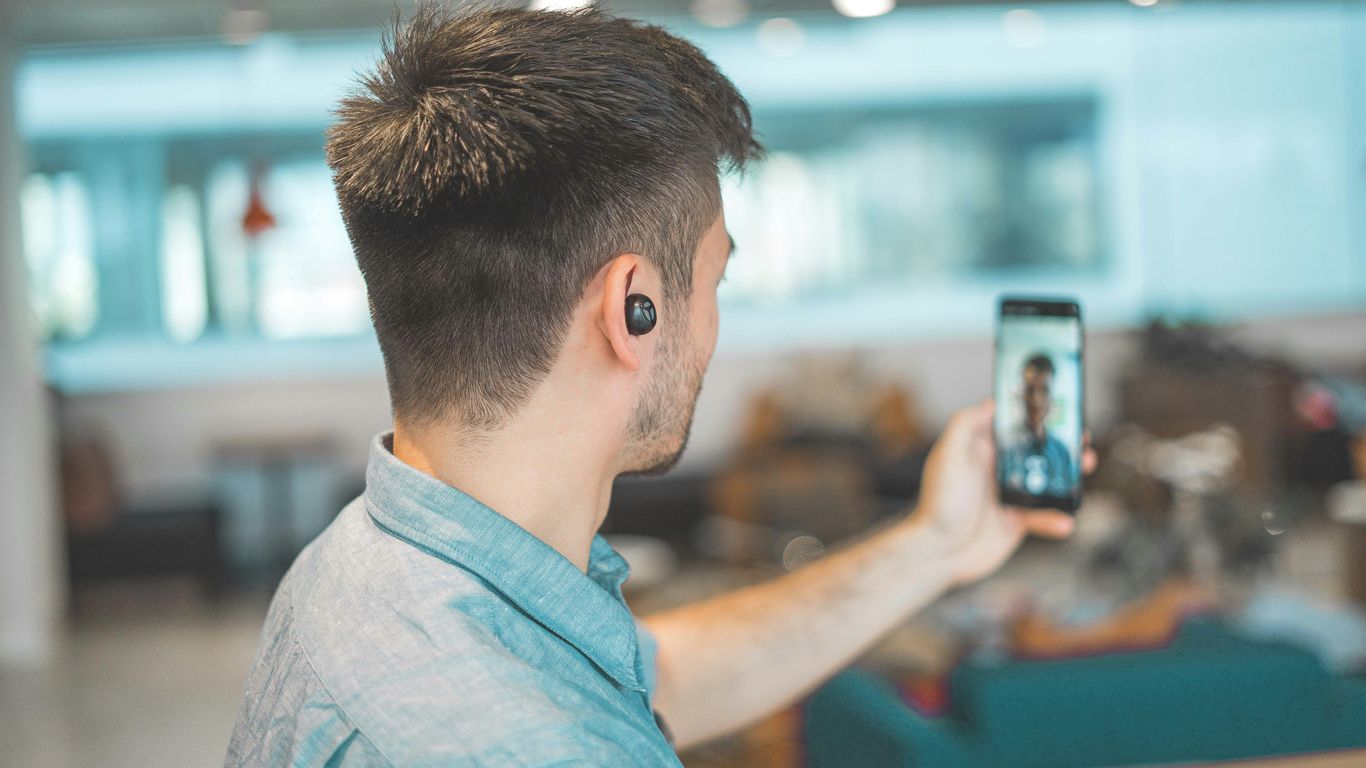 Phone recording a small business video