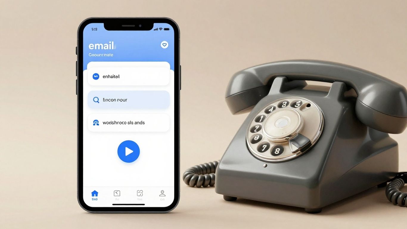 Cold email versus cold calling comparison image.