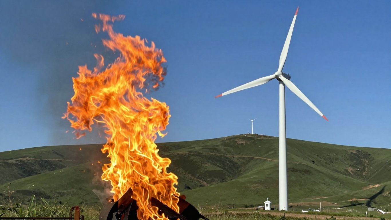 Gaz naturel et éolienne dans la transition énergétique