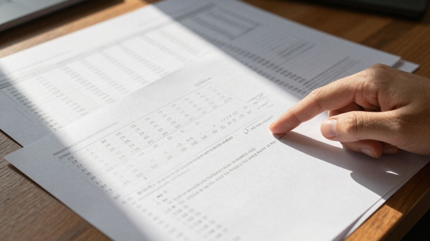 Personne examinant des devis de travaux à domicile.