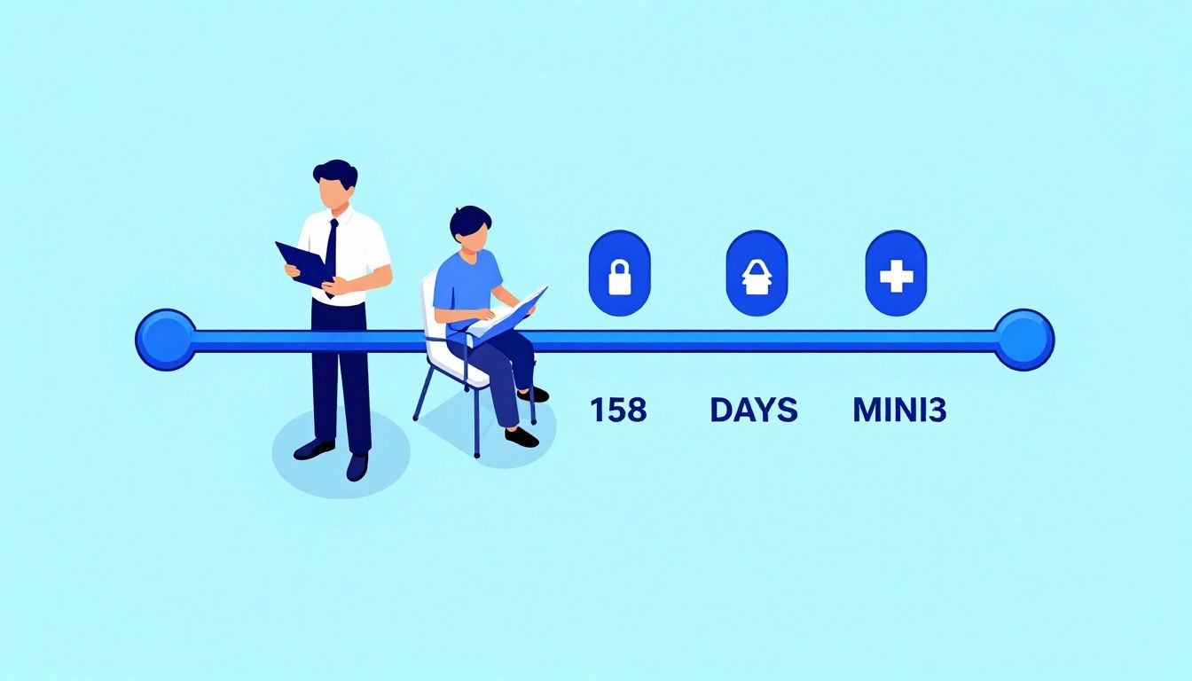 Isometric illustration of a security timeline compressing from 158 days to minutes