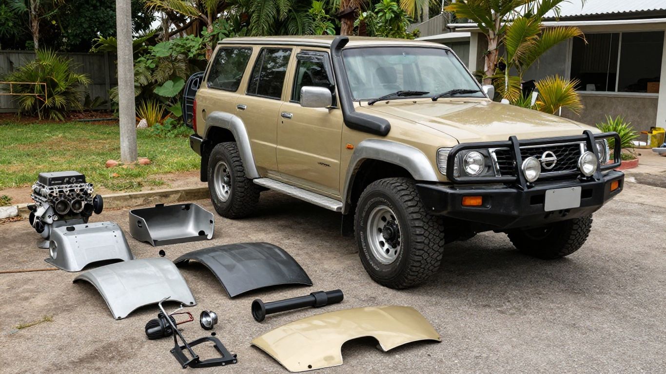 Nissan Patrol Y61 parts and wreck on Gold Coast
