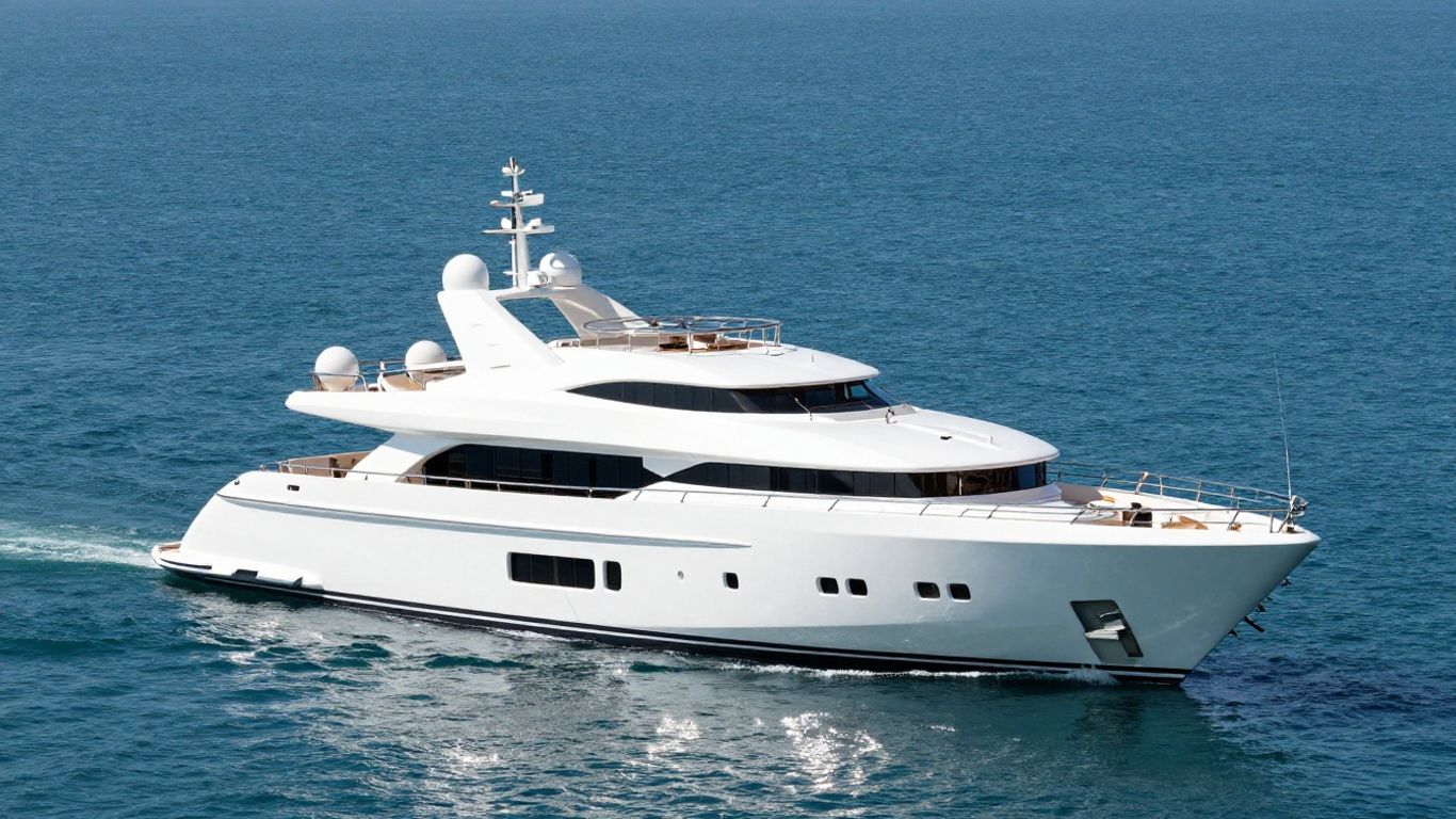 Most expensive yacht in the world on azure water.
