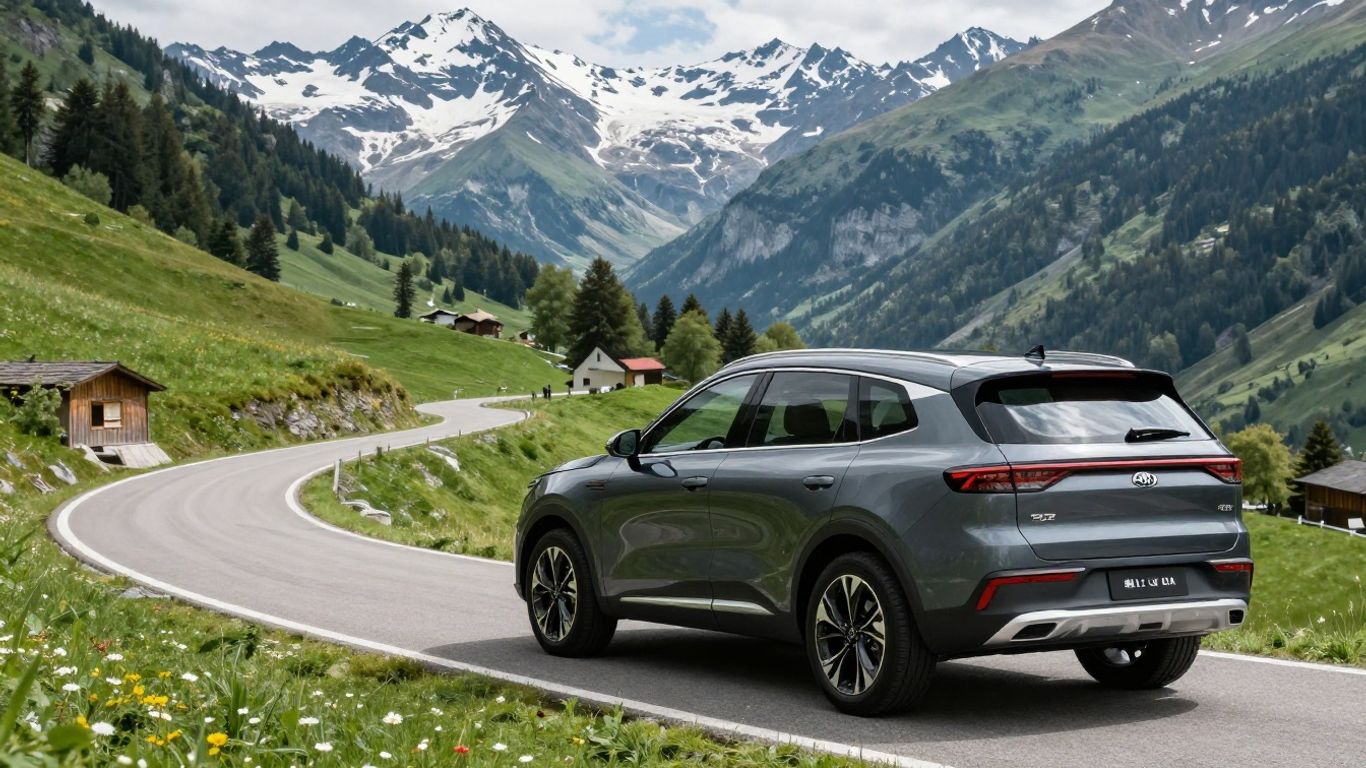 Kia Sorento 7-Sitzer in Schweizer Alpenlandschaft