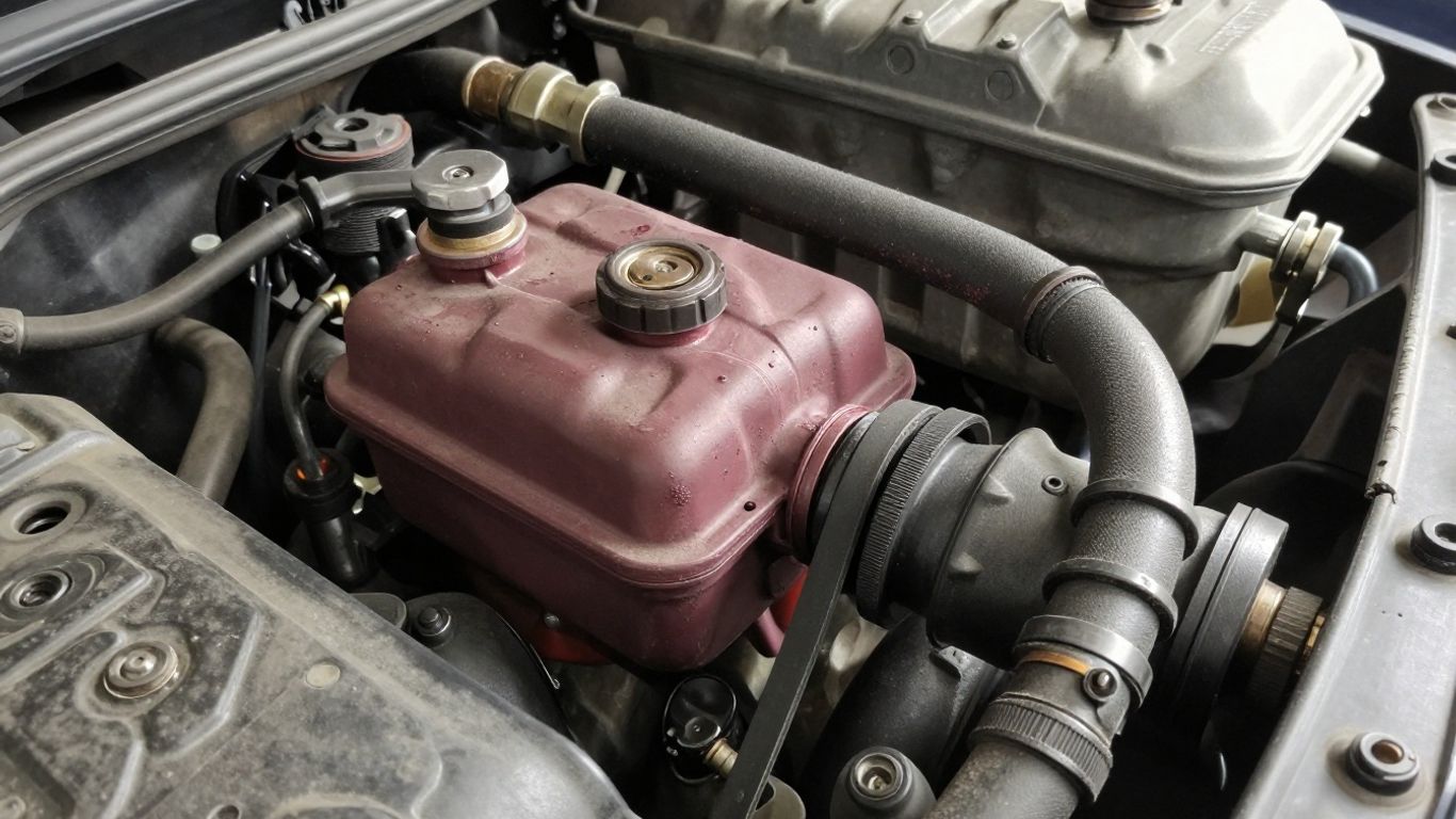 Power steering fluid leak near engine