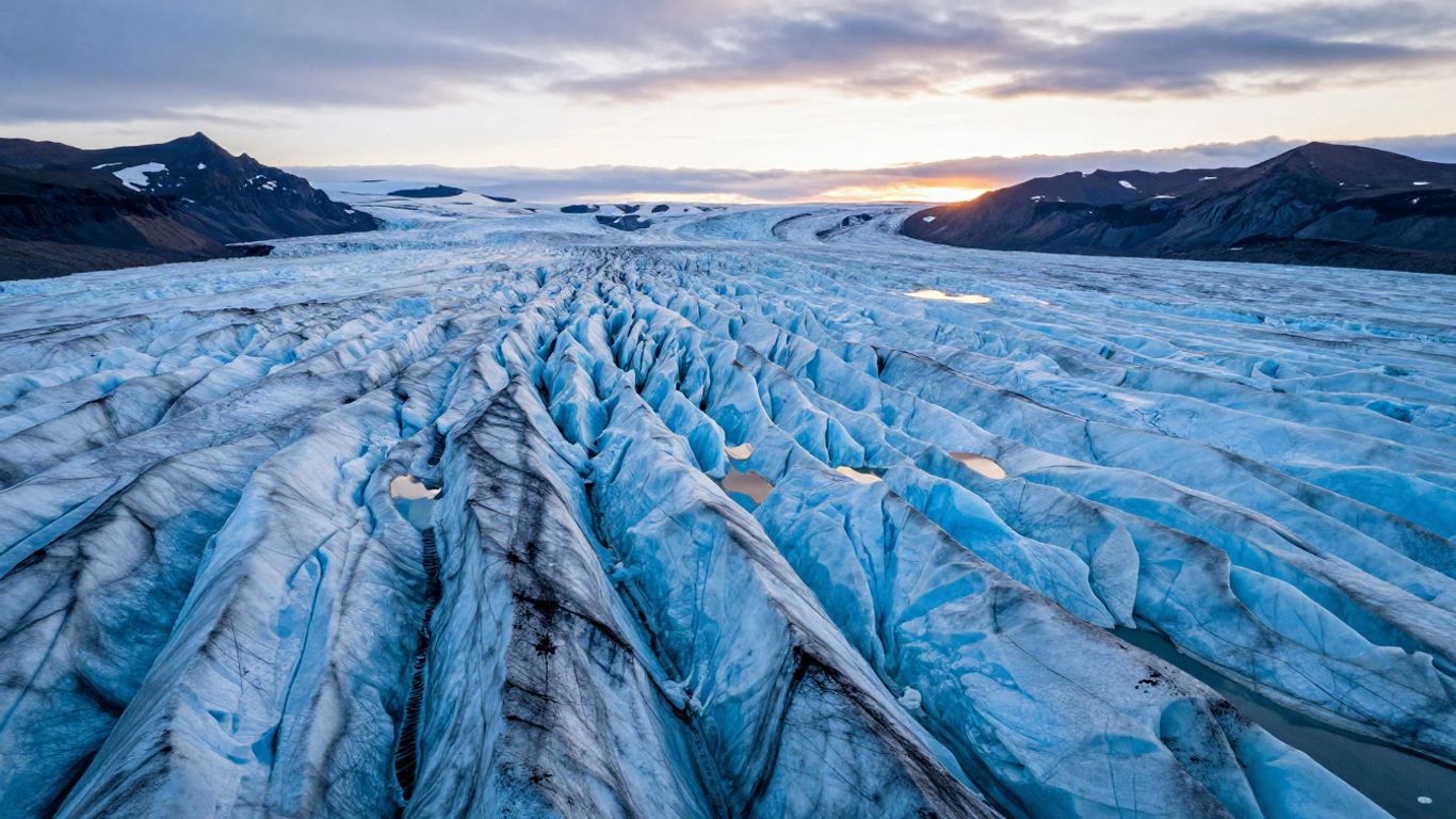 Exploring glaciers during the summer months