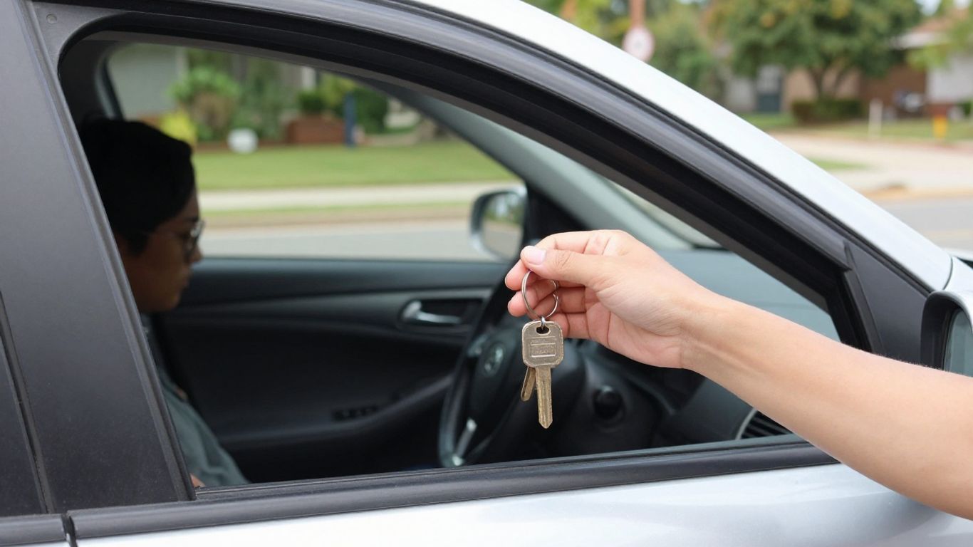 Keys locked inside car