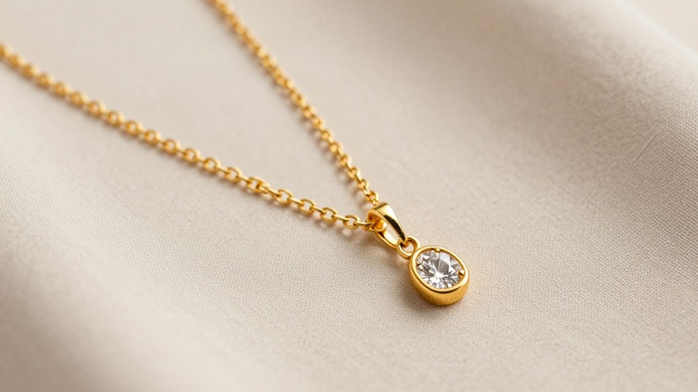 Elegant gold mangalsutra with diamond pendant for <a data-fixed=