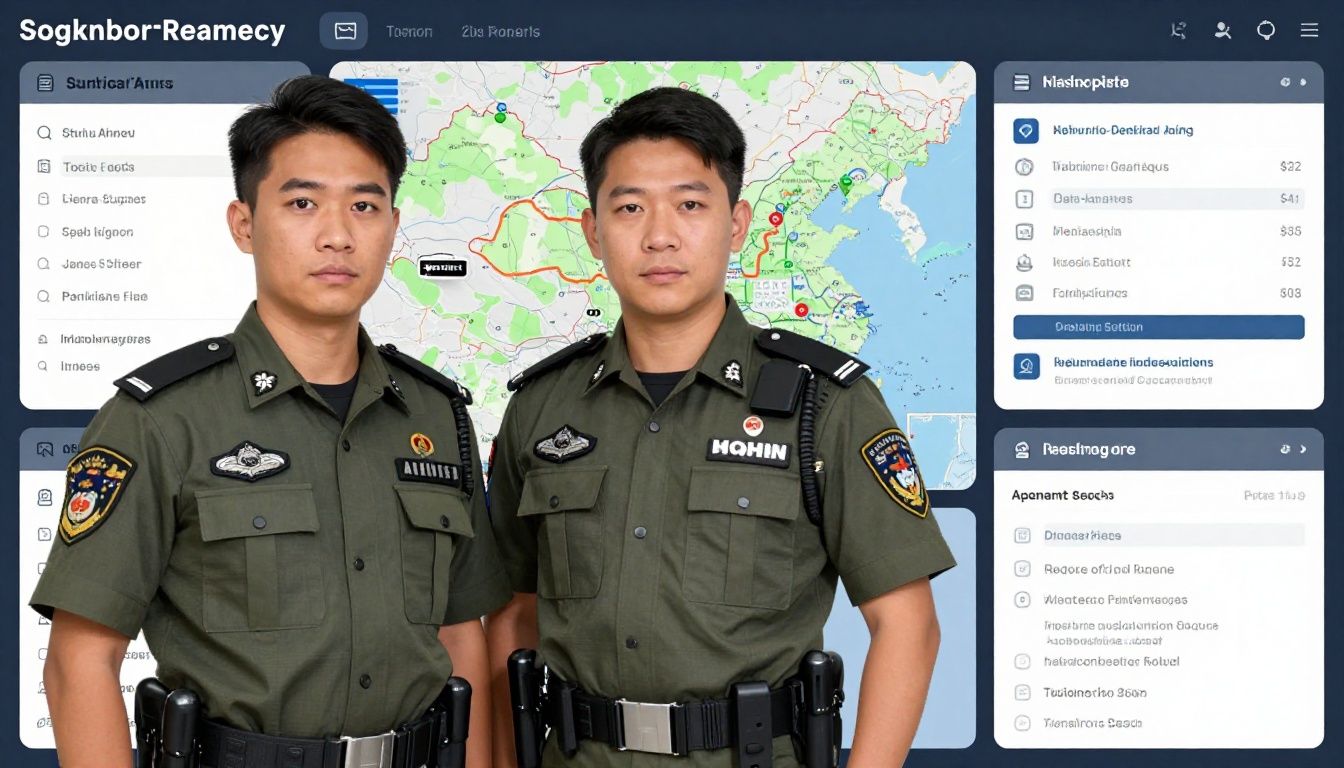 Clean photographic-style image of a Southeast Asian security operations team reviewing governed AI traffic, regional data-residency maps, policy decisions, and audit dashboards