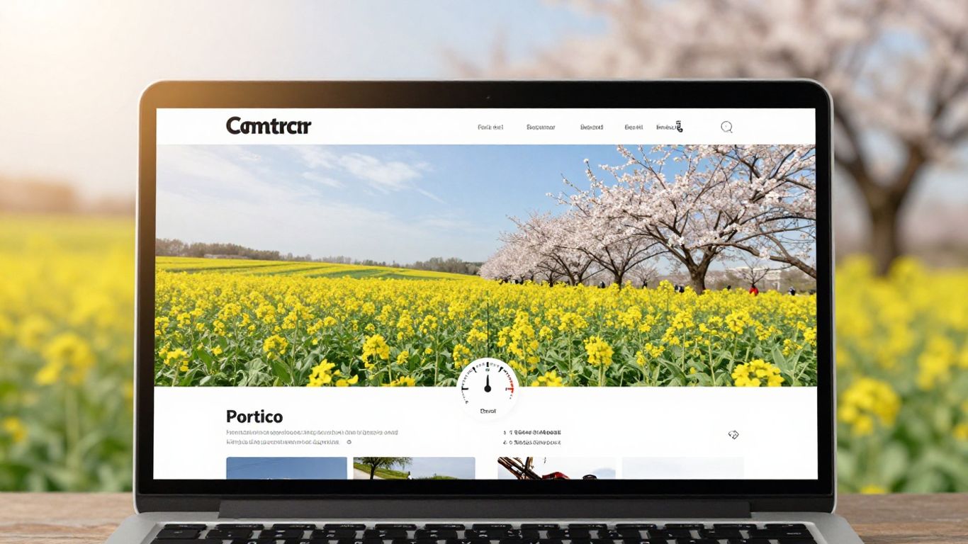 Contractor website speed optimization for peak season traffic.