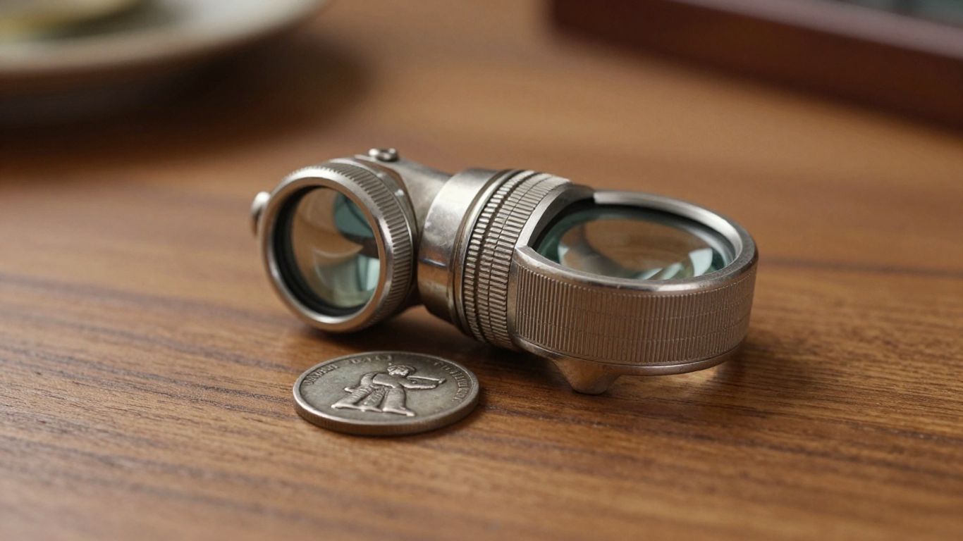 A close-up view of a high-resolution microscope lens