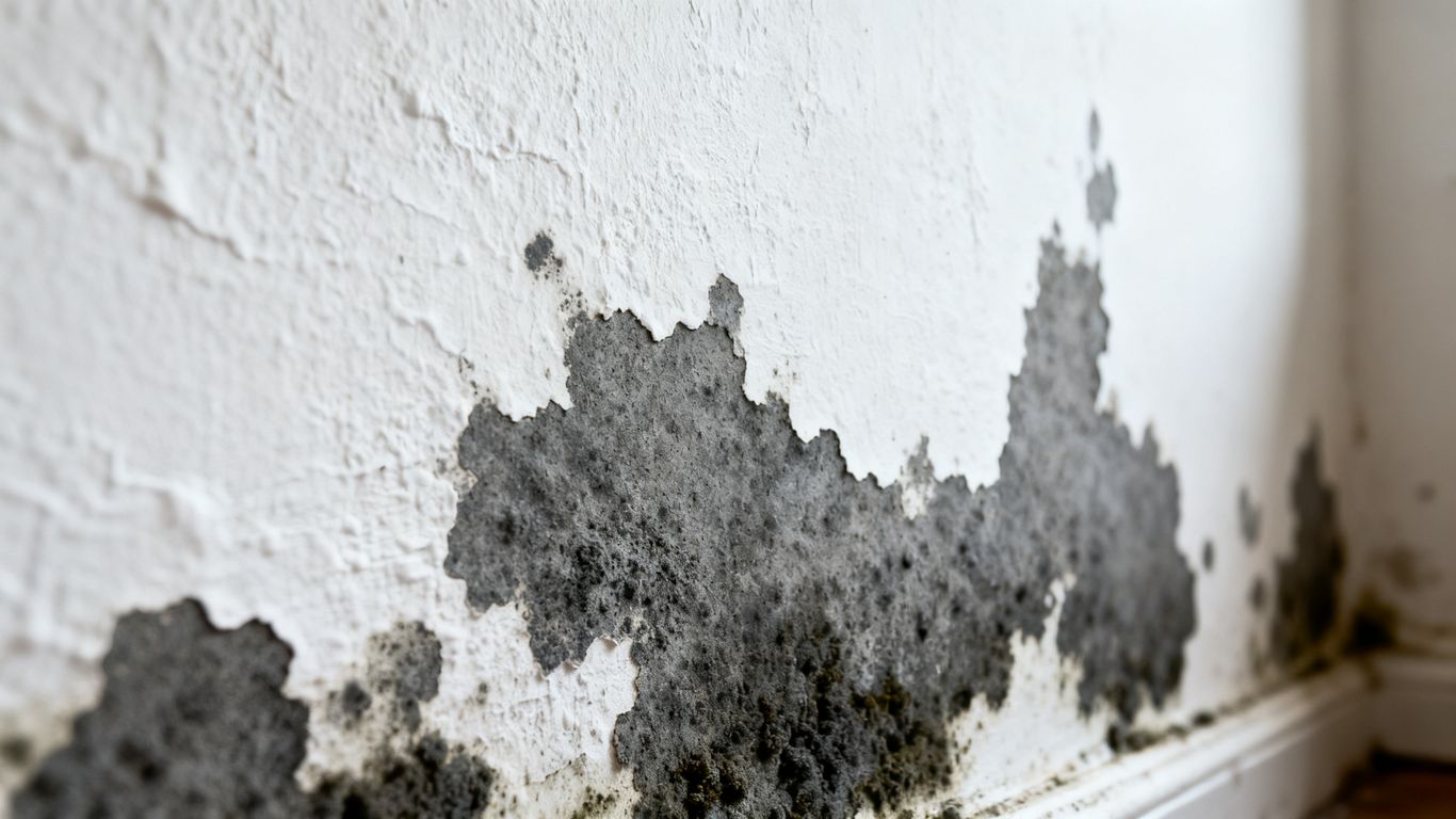Visible mold on interior home surfaces