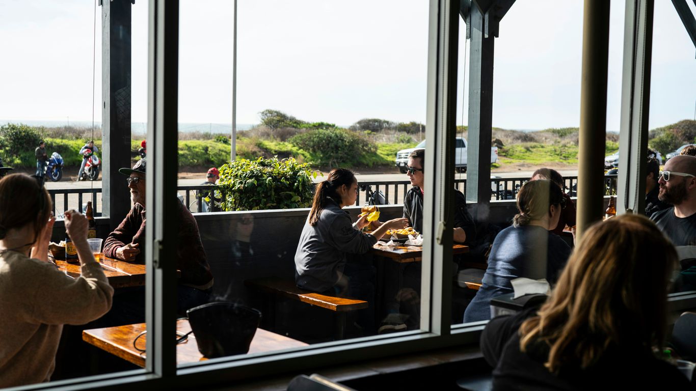 A nostalgic dining space nestled near the coast