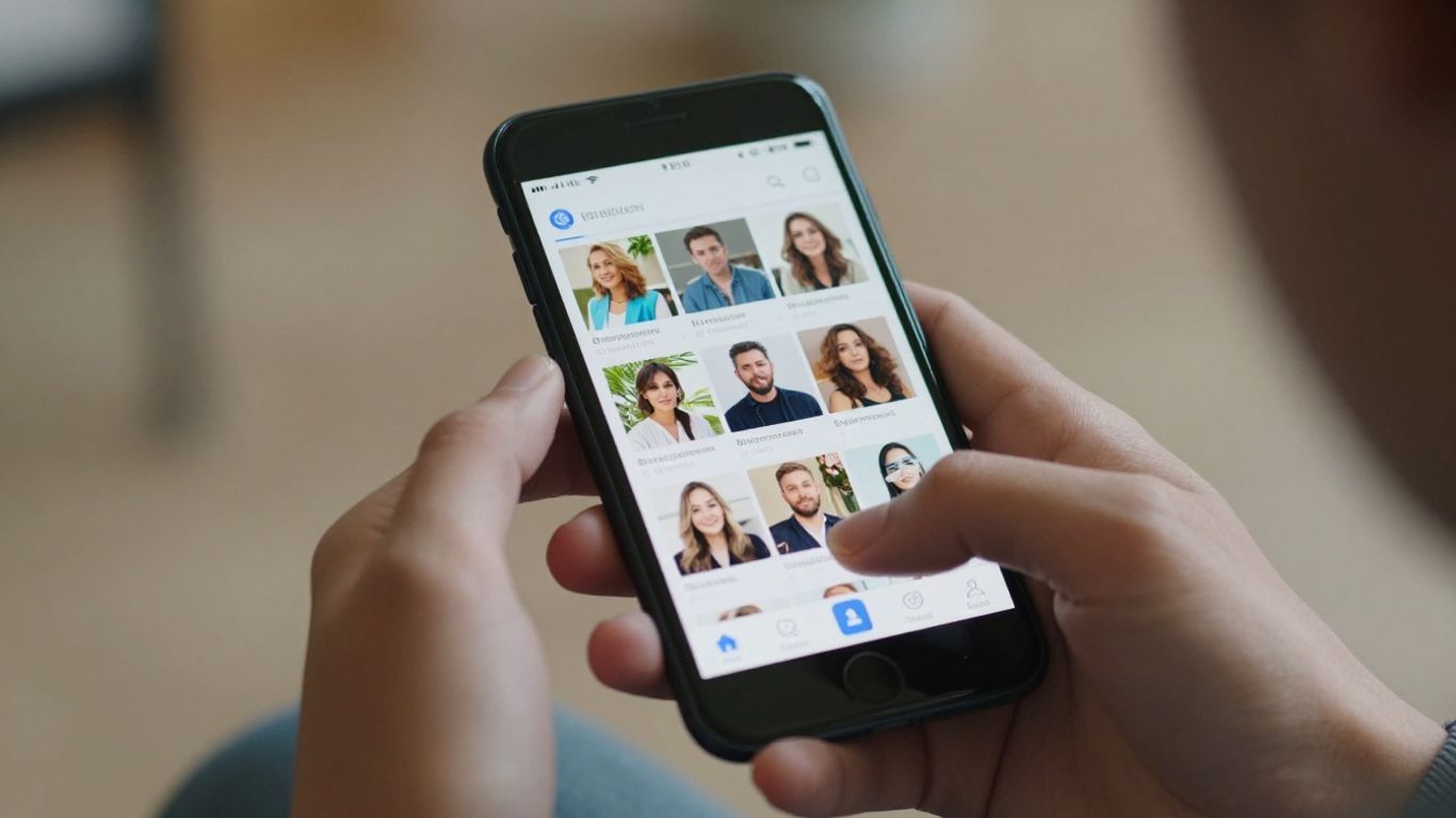 Hands holding a smartphone with a competitor watchlist on screen.