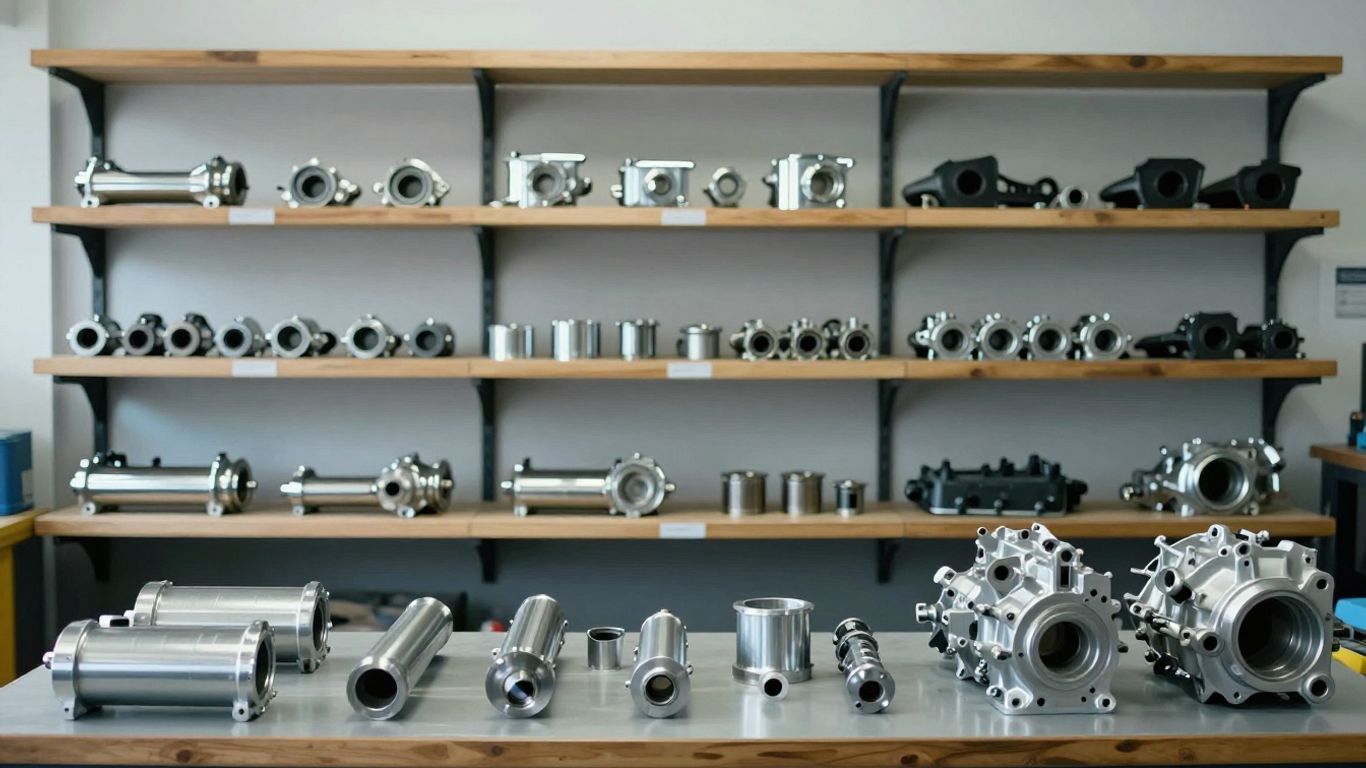 Used BMW parts in an Australian workshop.