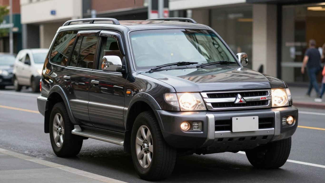 2015 Mitsubishi Pajero driving in Newcastle