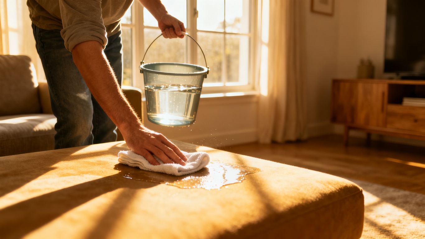 Cleaning interior surfaces carefully