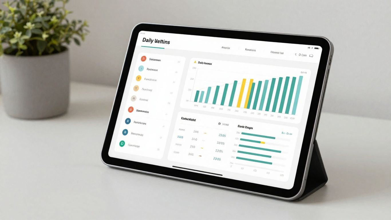 Clean interface dashboard