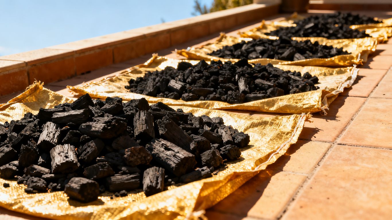 Sunlight refreshing charcoal bags on a clean surface