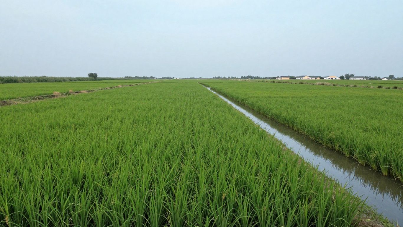 Flooded Camargue rice fields beneath wide skies