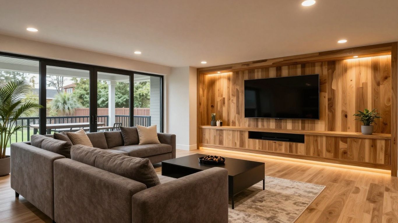 Finished basement remodel in Dacula, Georgia