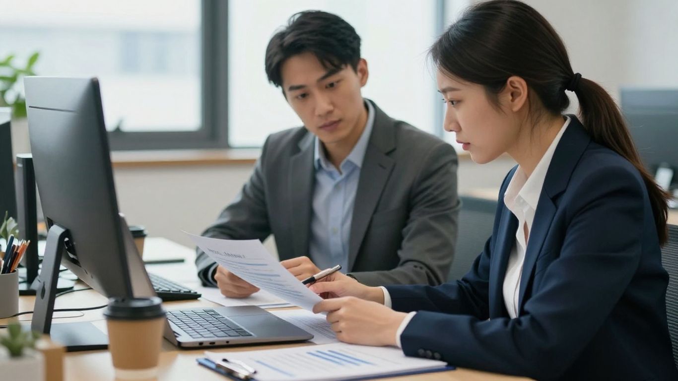 Équipe commerciale analysant des prospects qualifiés