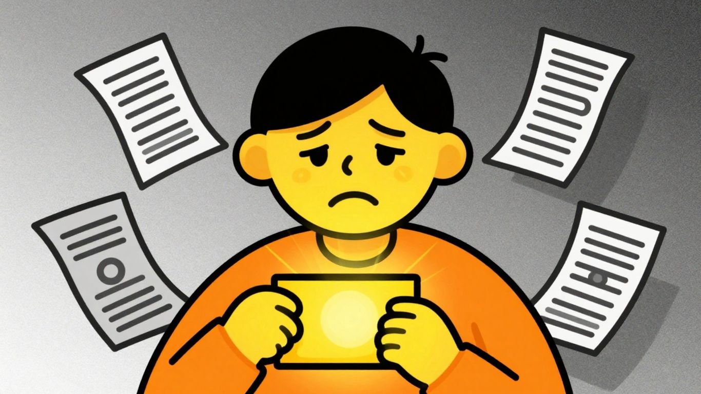 Cartoon person receiving emergency loan help