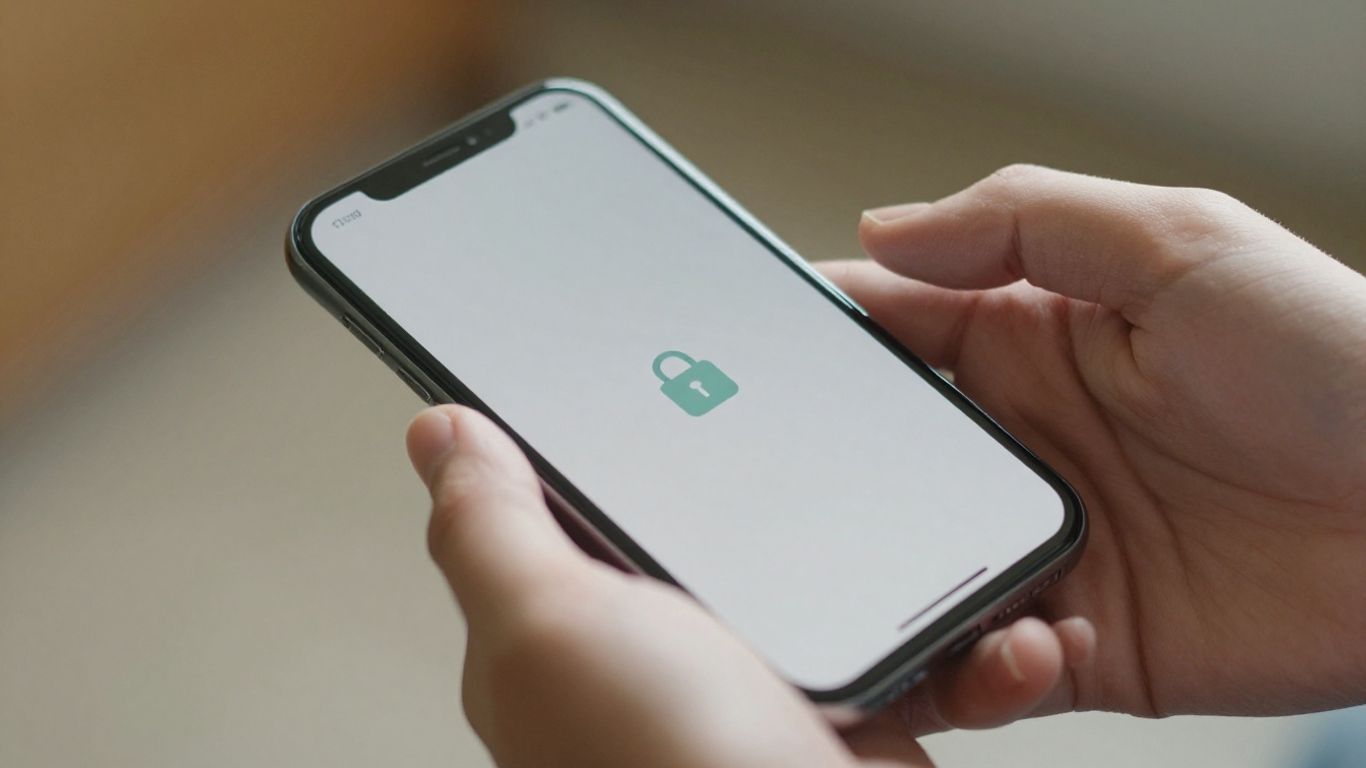 Gebrauchtes Handy mit Sperrbildschirm