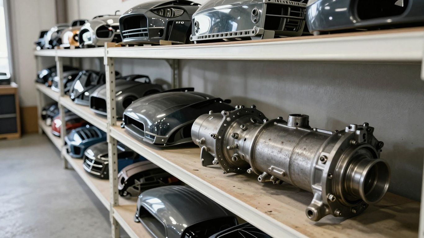 Quality parts selection at salvage yard