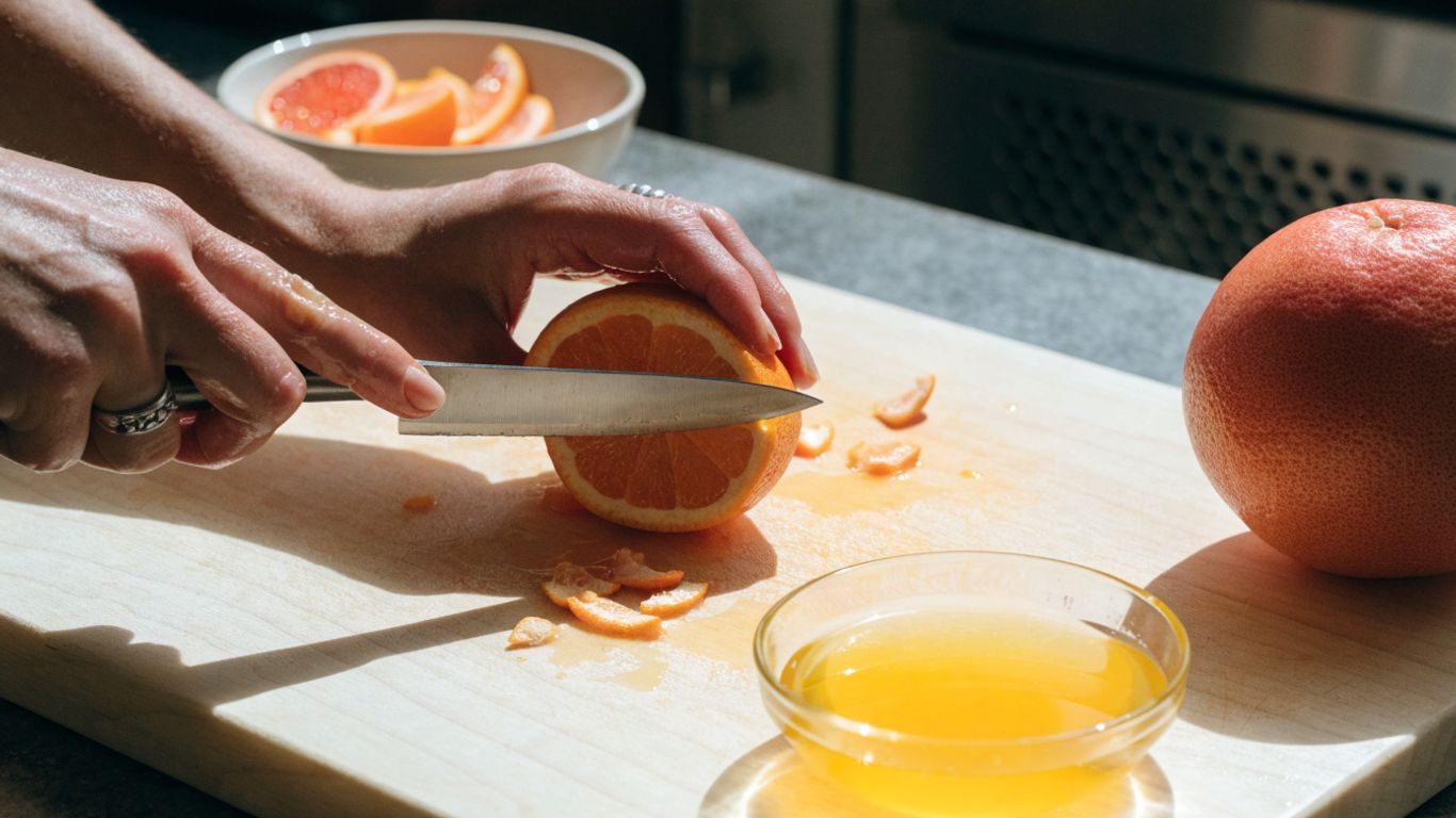 How to Segment Citrus on a Cutting Board