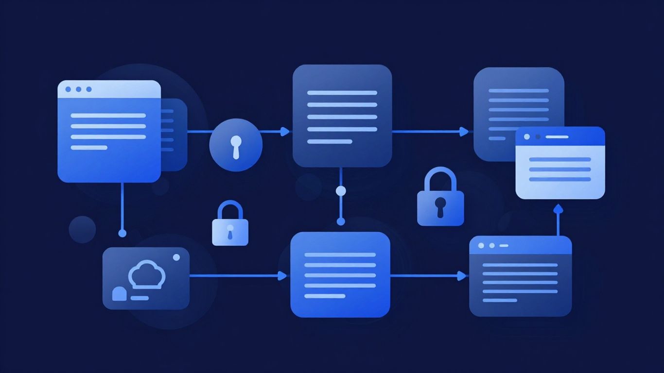 Digital signature process illustration