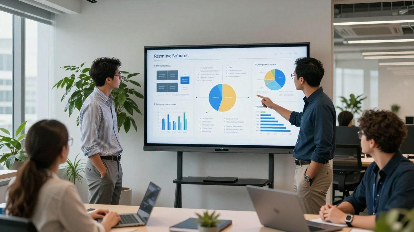 Strategy meeting with team members in Singapore
