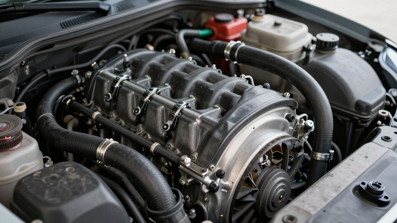 Engine bay radiator and coolant reservoir