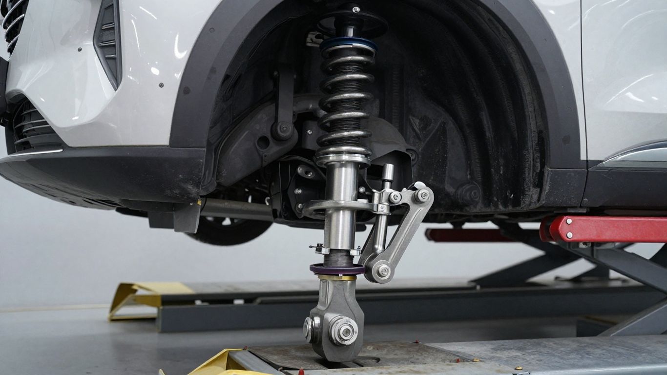 Haval Jolion suspension components in workshop