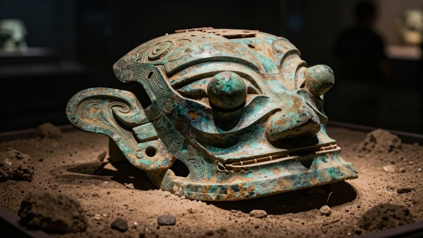 Artefato arqueológico misterioso encontrado na Terra.