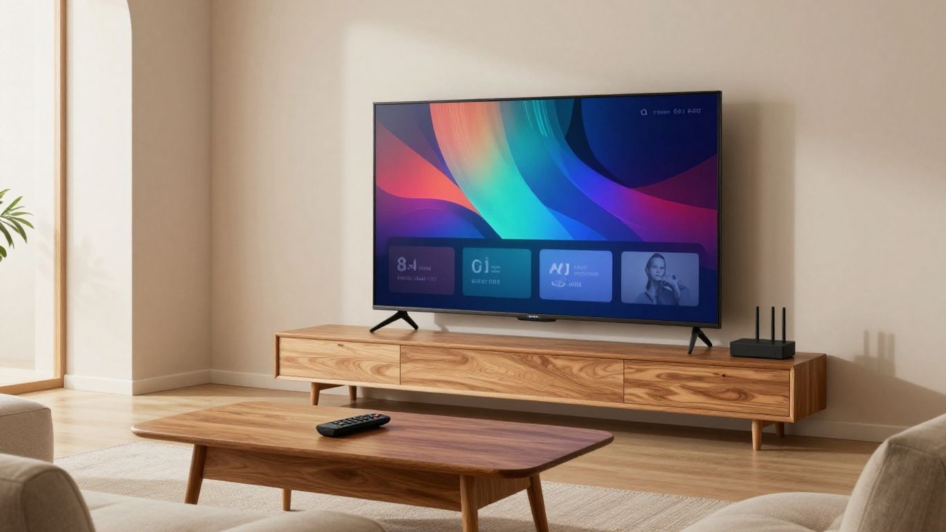 Living room television streaming setup