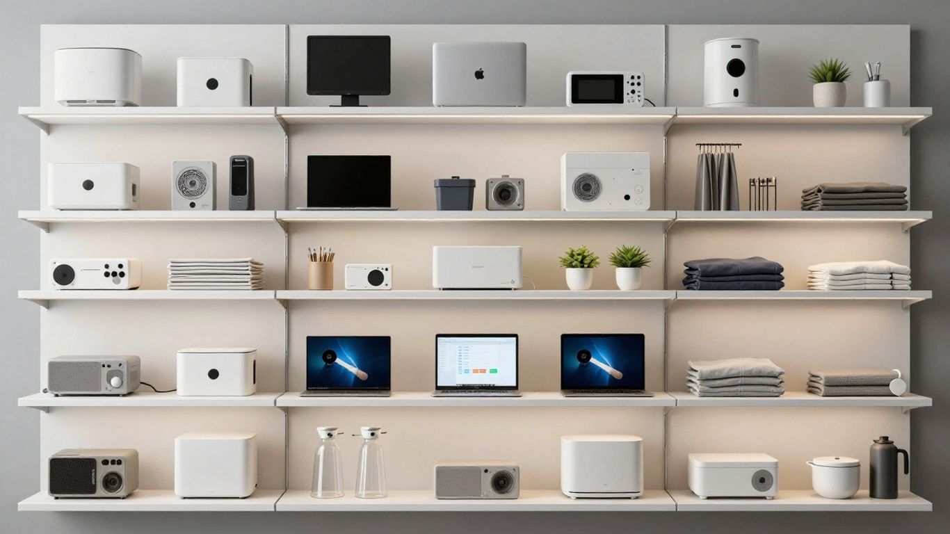 Organized digital product catalog with clear categories and subcategories.