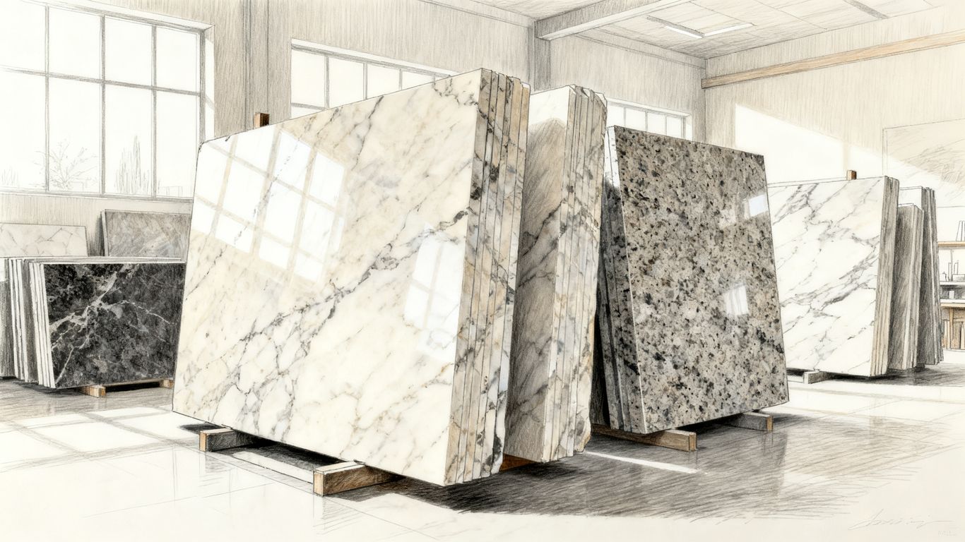 Natural stone kitchen slabs