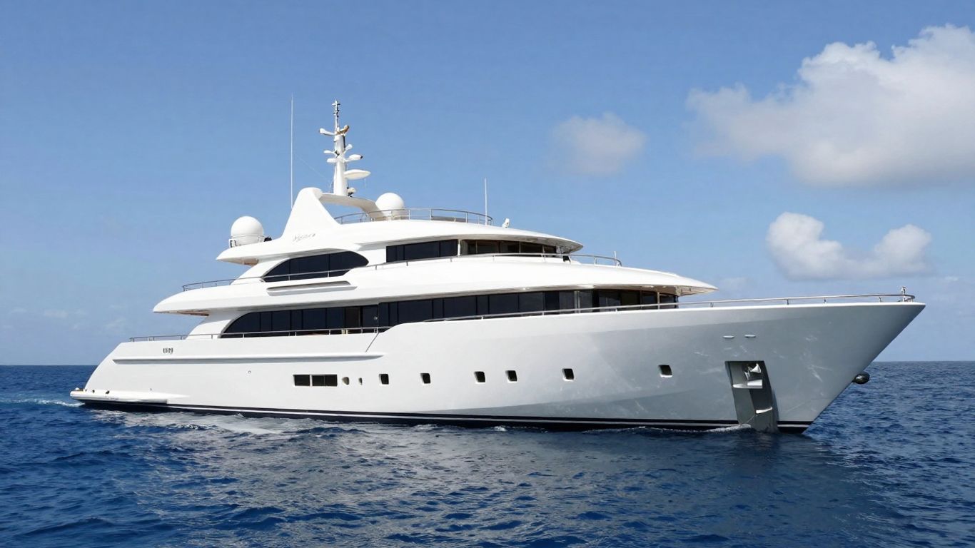 Feadship Project 1010 superyacht on the water.