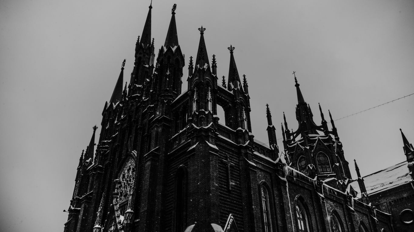Historic chapel facade in heart of Singapore