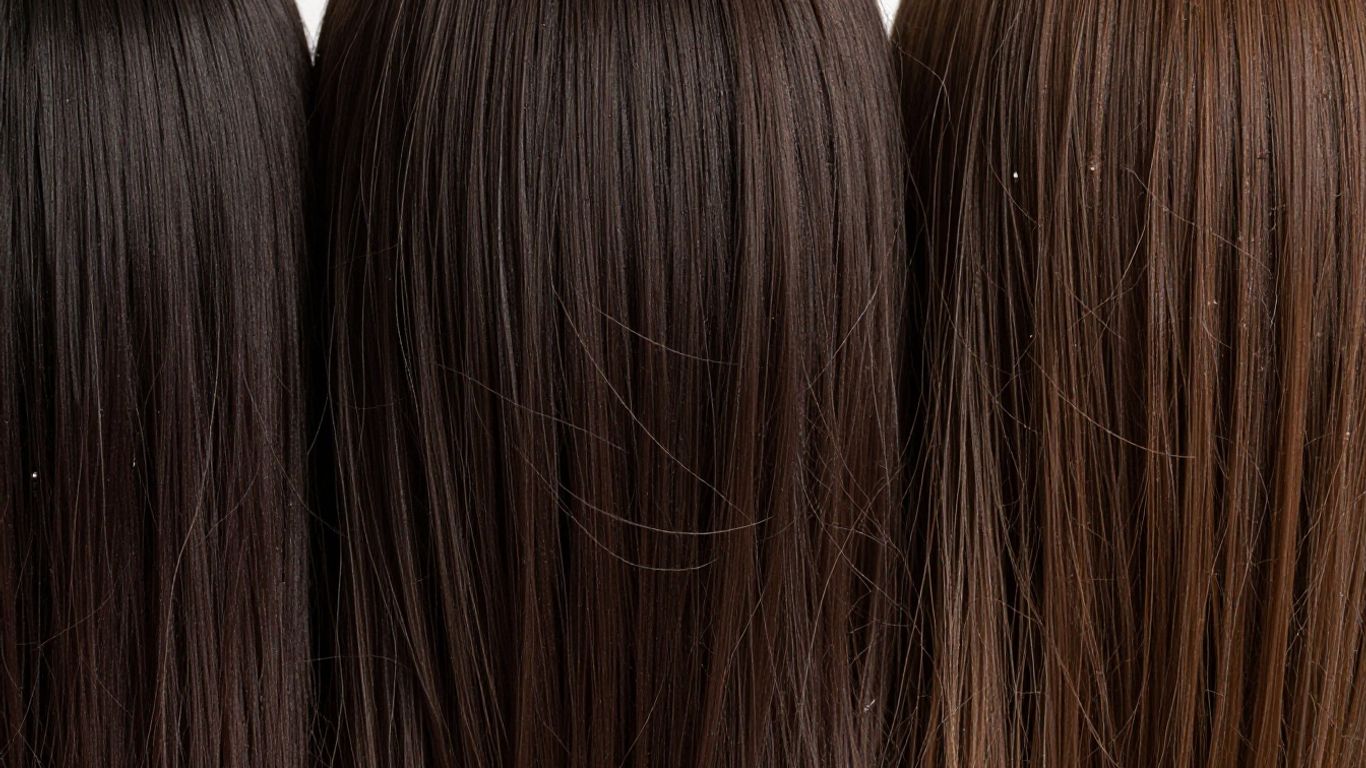 Diverse hair textures showing porosity levels.