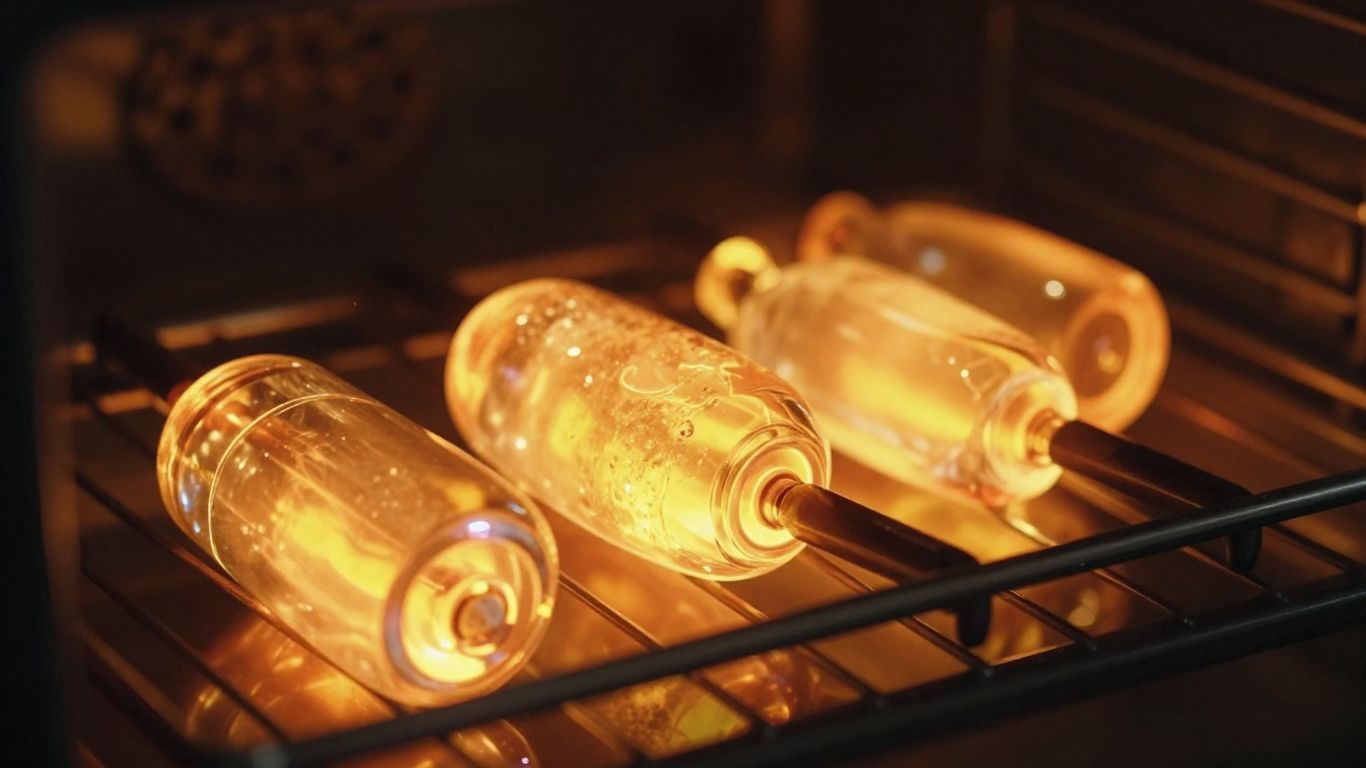 Vidro derretendo em forno caseiro em alta temperatura.