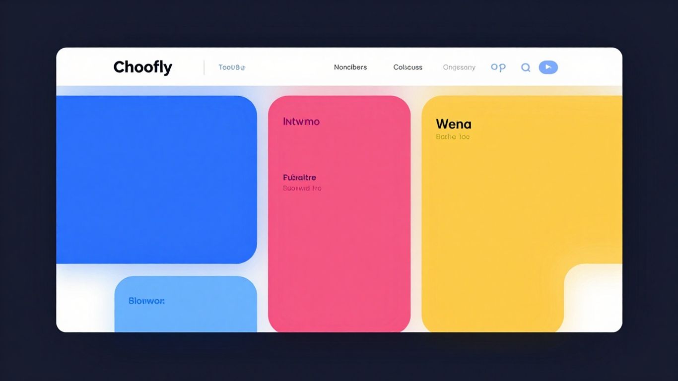 Modern website design with vertical imagery.