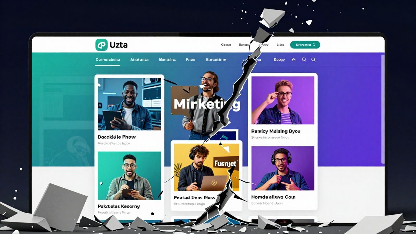 Broken website undermining marketing strategy