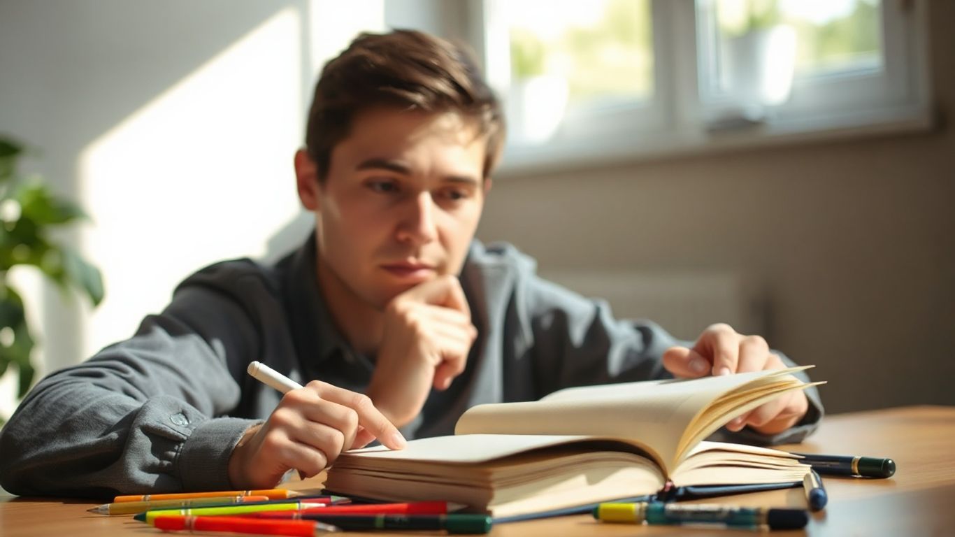 Person journaling to track their mood and feel better.